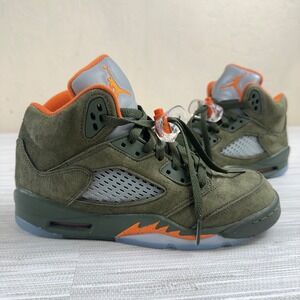 Jordan 5 Retro Size Youth 5Y Olive Green 2024 GS 440888-308 Kids Boys Child
